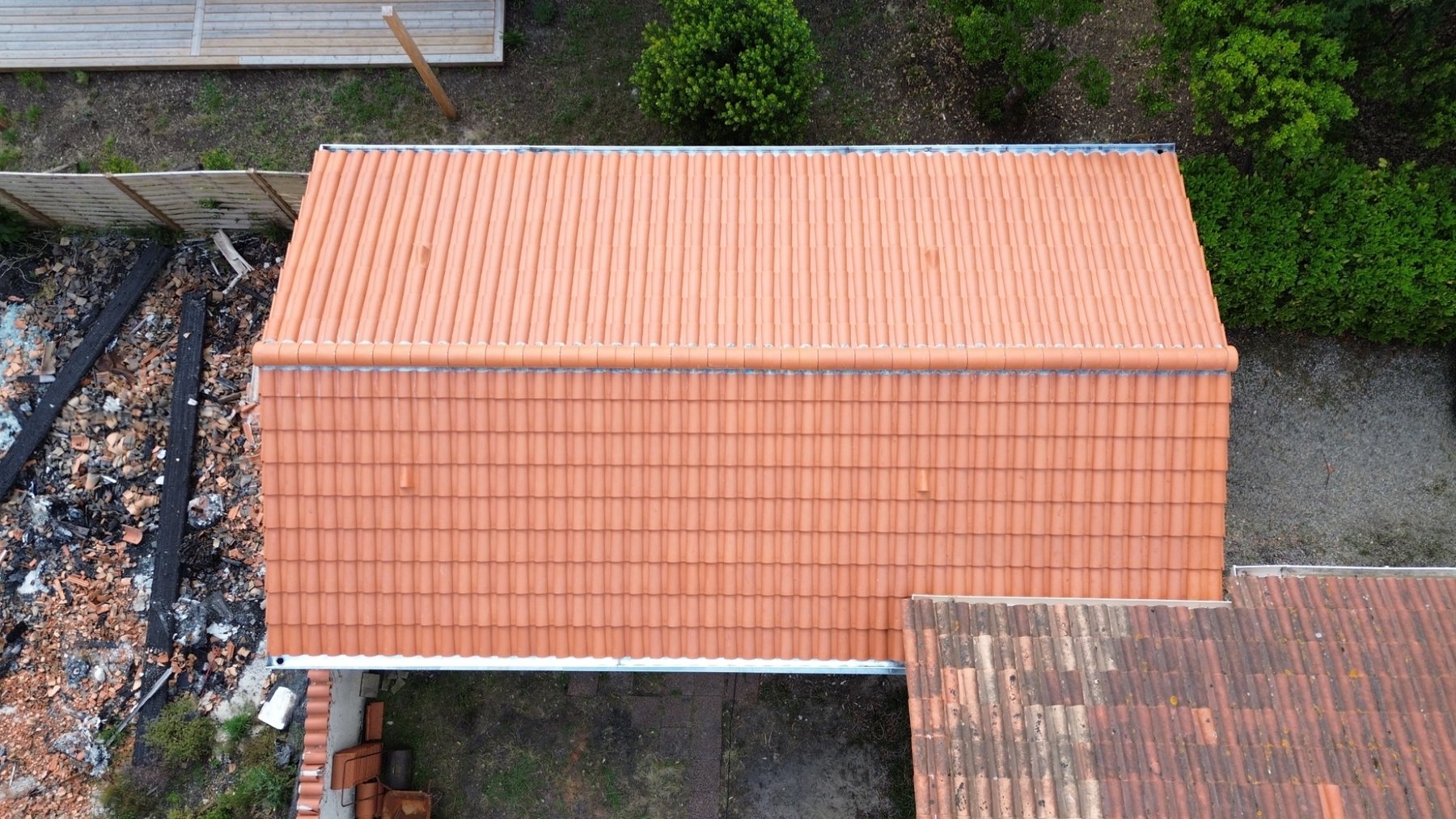 Réfection complète de la charpente et de la couverture d’un garage à Vendays-Montalivet — vue 10